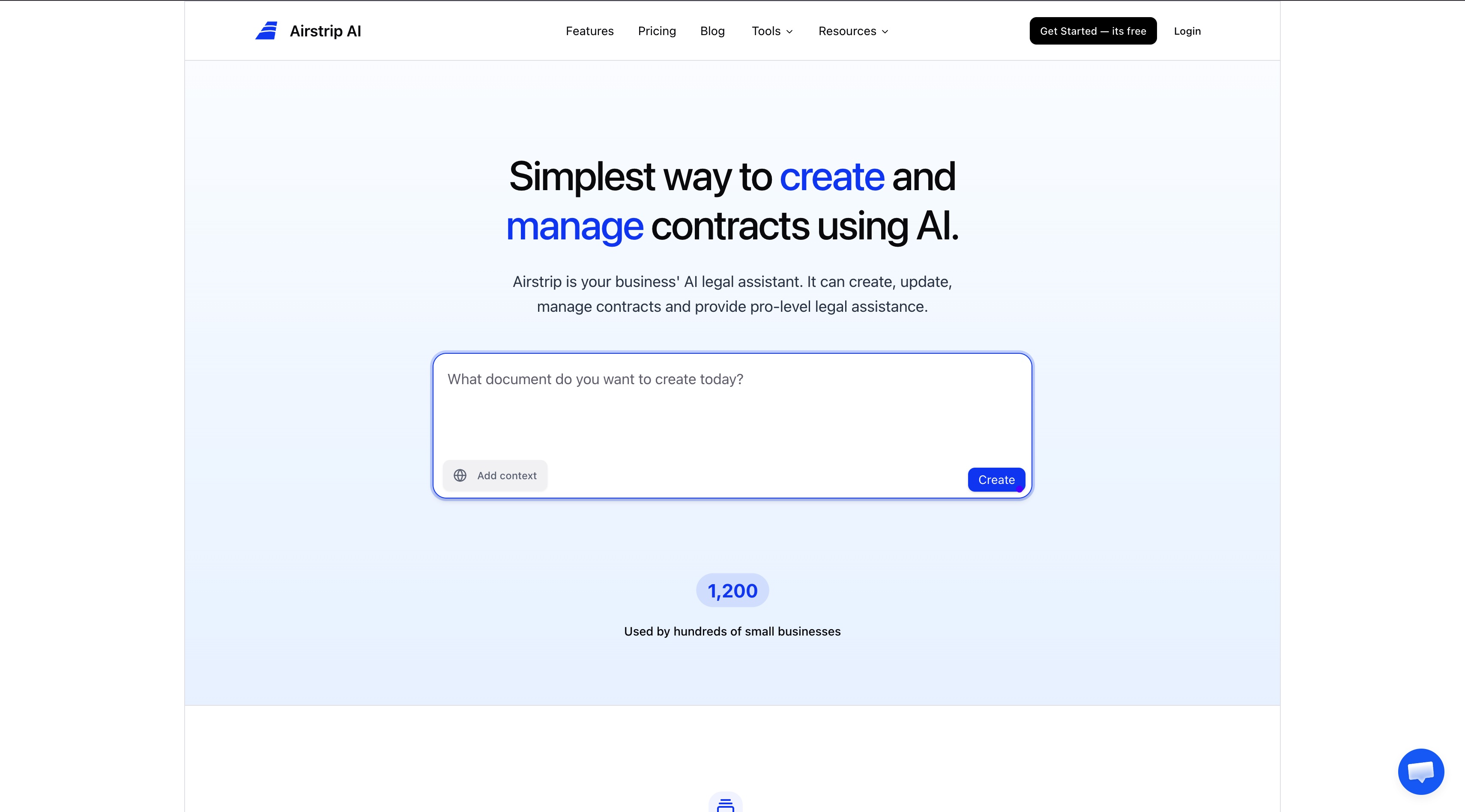 Airstrip AI 官网首屏截图