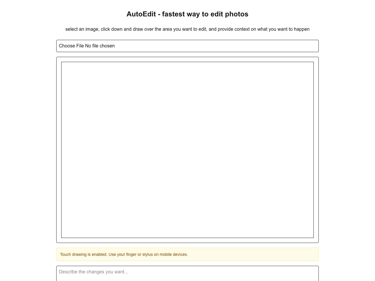 AutoEdit 홈페이지 스크린샷