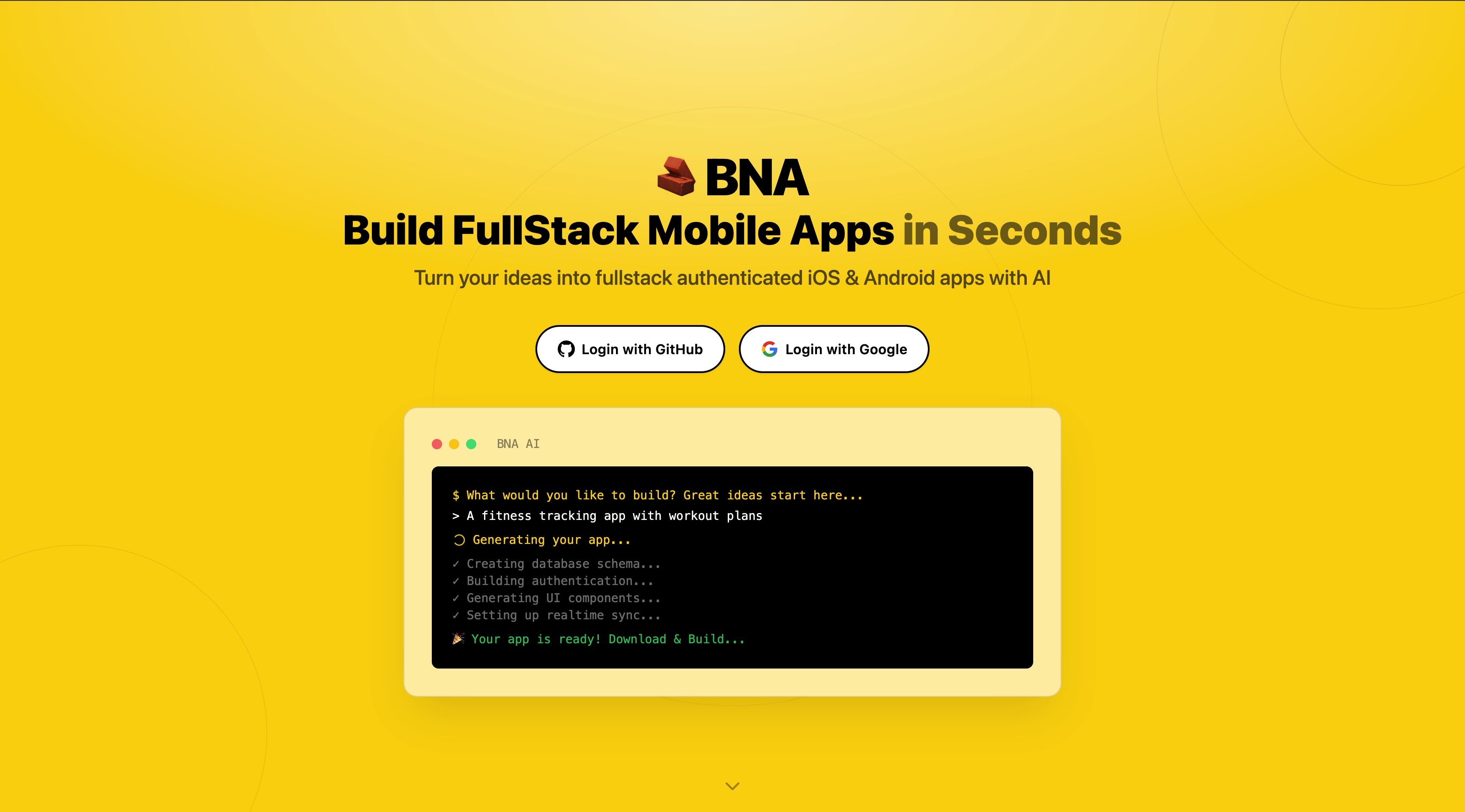 BNA homepage screenshot