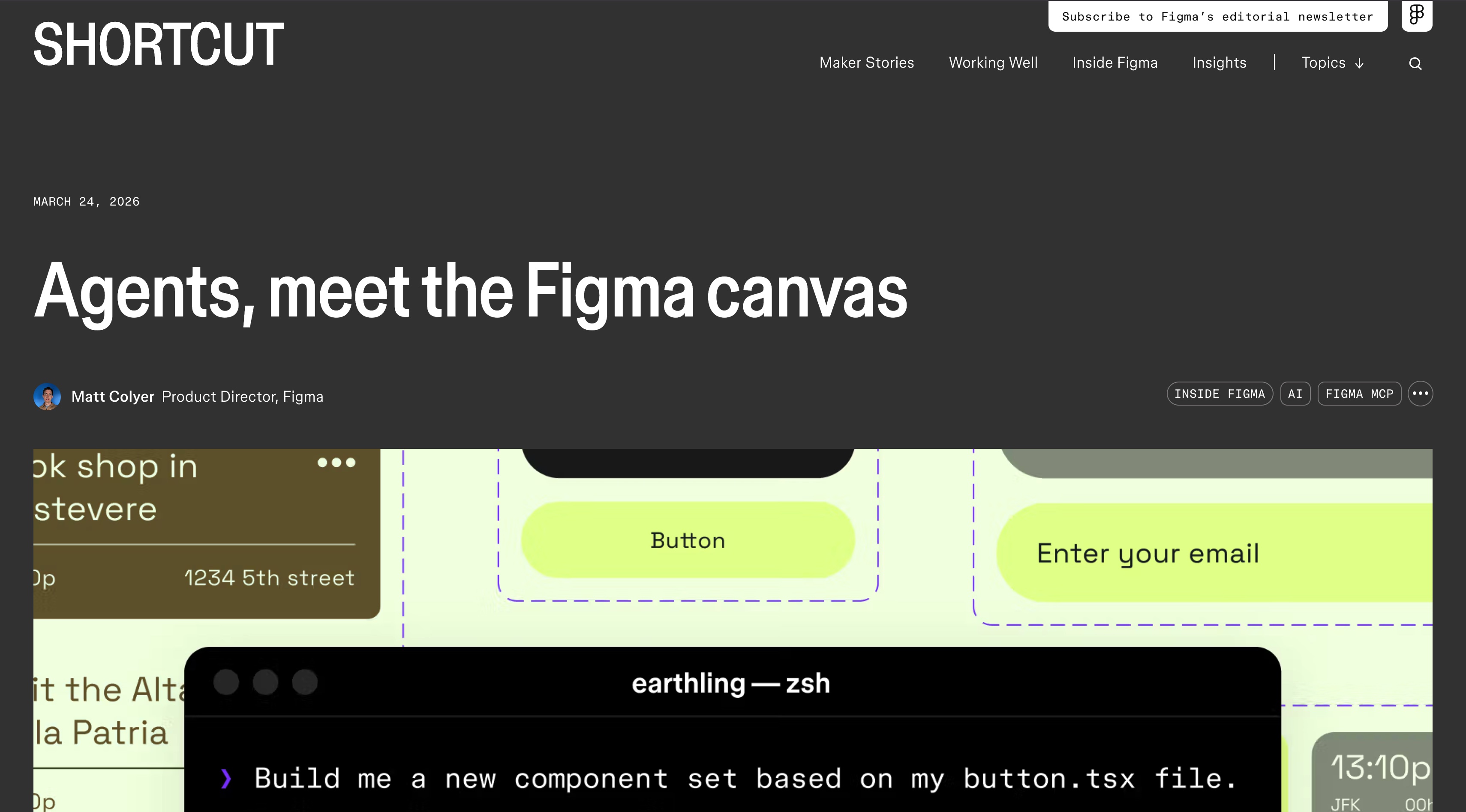 Figma for Agents homepage screenshot