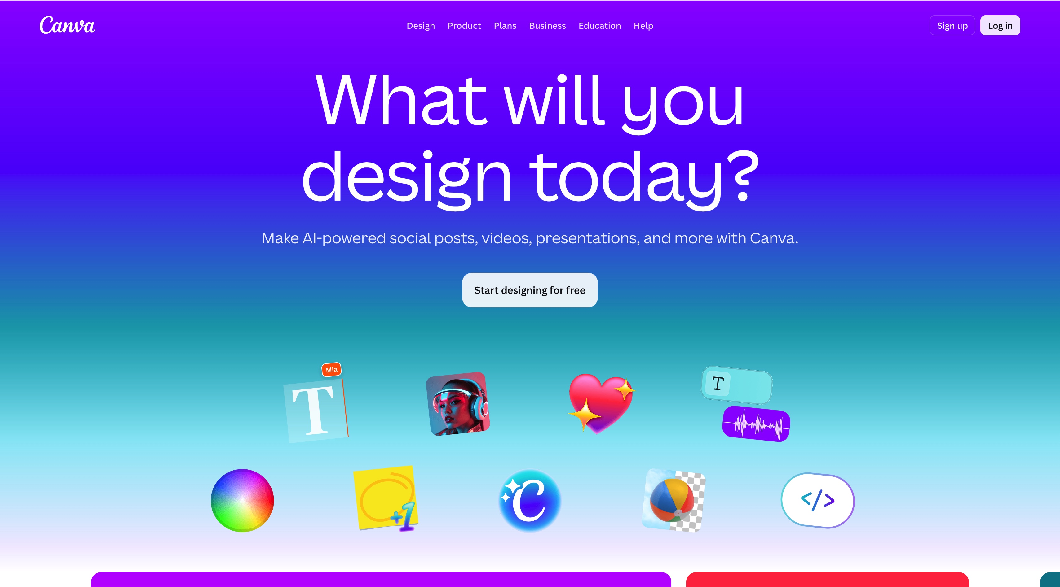 Magic Layers by Canva 홈페이지 스크린샷