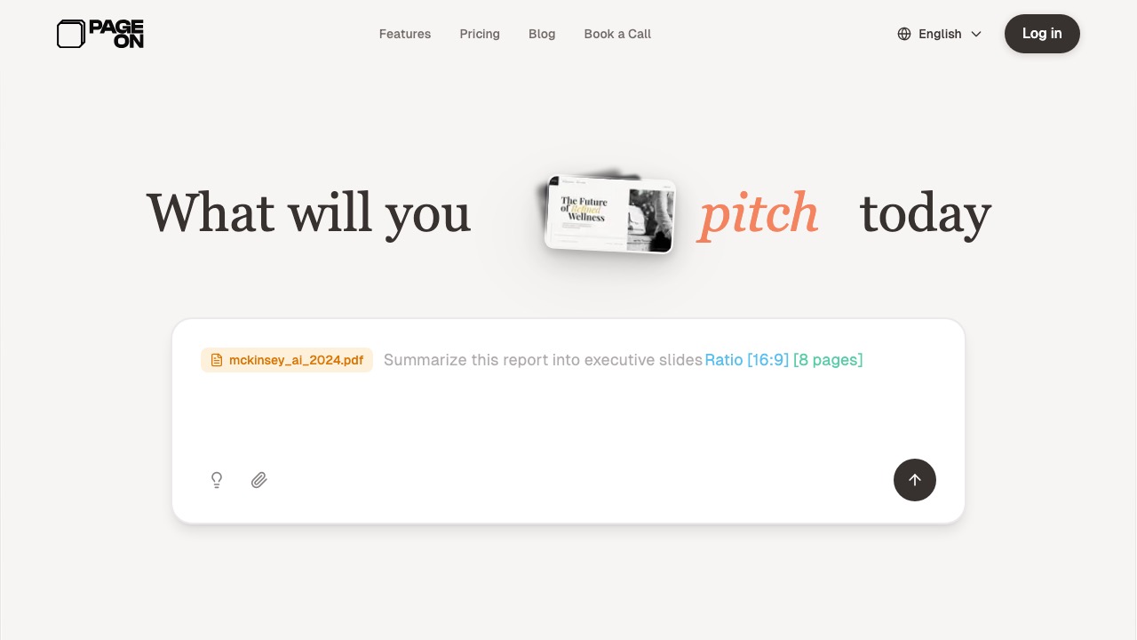 PageOn.ai 홈페이지 스크린샷